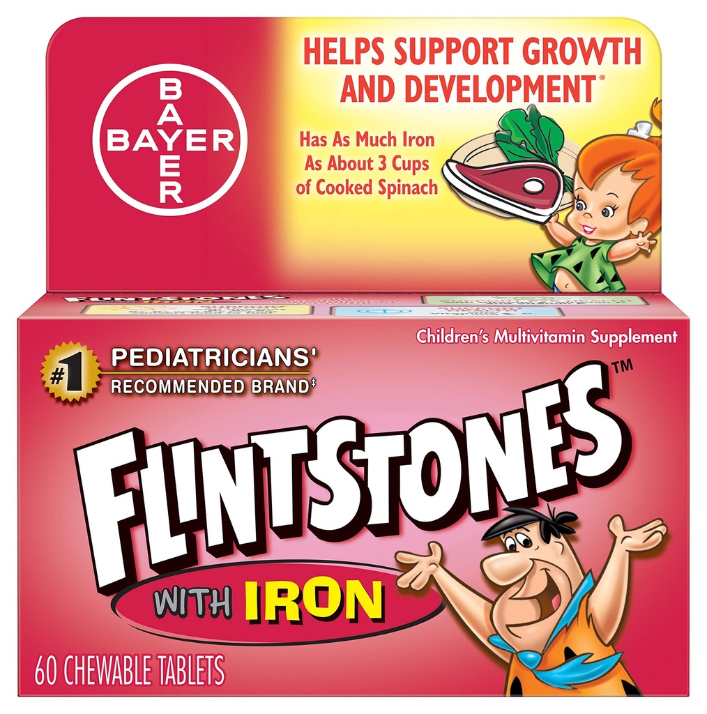 Flintstones? Plus Iron Chewable Vitamins - 60ct