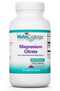 Nutricology Magnesium Citrate Dietary Supplement - Υποστήριξη οστών & στρες, Απορροφημένο, Hypoallergenic, Χορτοφαγικές κάψουλες, Χωρίς γλουτένη - 180 κόμης