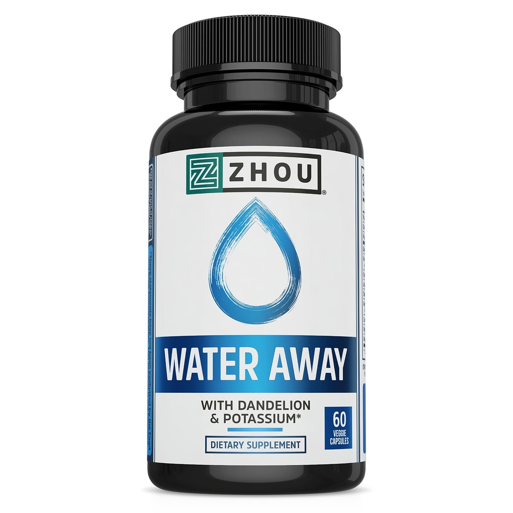 ZHOU Water Away Herbal Formula for Healthy Fluid Balance 