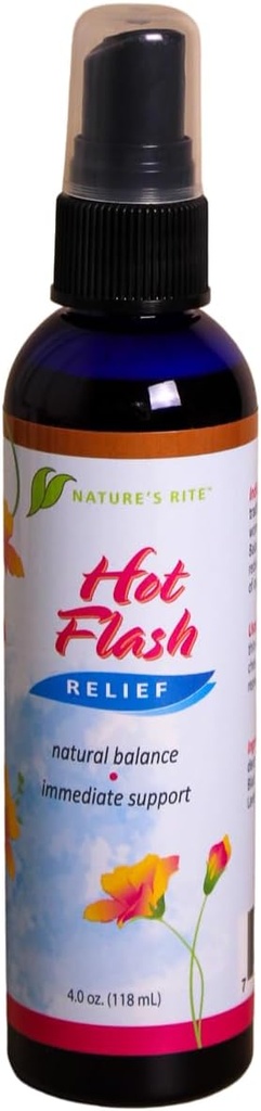 Nature’s Rite Hot Flash Relief Cooling Spray, 4 oz – Φυσικό Herbal Mist για την άνεση των γυναικών, αναζωογονητική υποστήριξη για καυτές αναλαμπές – Made in USA