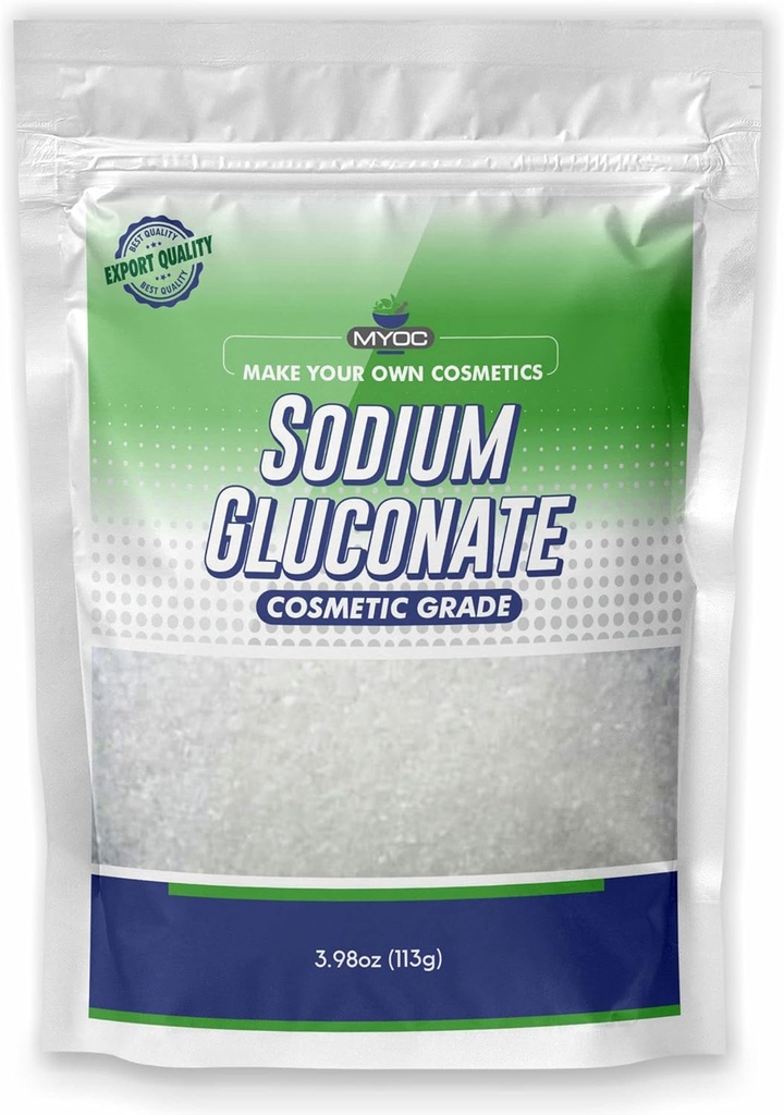 Γλυκονικό Νάτριο Powder 113 Gm (3,98 Oz), Γλουκονικό Νάτριο Καθαρό για Δέρμα, Γλουκονικό Νάτριο Καλλυντικό Βαθμός, Σαπούνι Κάνοντας, Γλουκονικό Νάτριο για Καλλυντικό, Γλουκονικό Νάτριο Μαζική