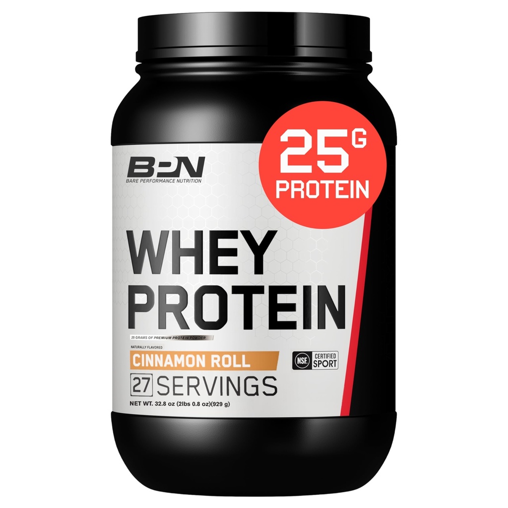 BARE PERFORMANCE NUTRITION, BPN πρωτεΐνη ορού γάλακτος + συμπλέκτη πρωτεΐνης καζεΐνης σκόνης, ρολό κανέλας 25g πρωτεΐνη ανά υπηρεσία υποστηρίζει την ανάνηψη μυών, 27 εξυπηρετούν, τρίτο μέρος δοκιμαστεί