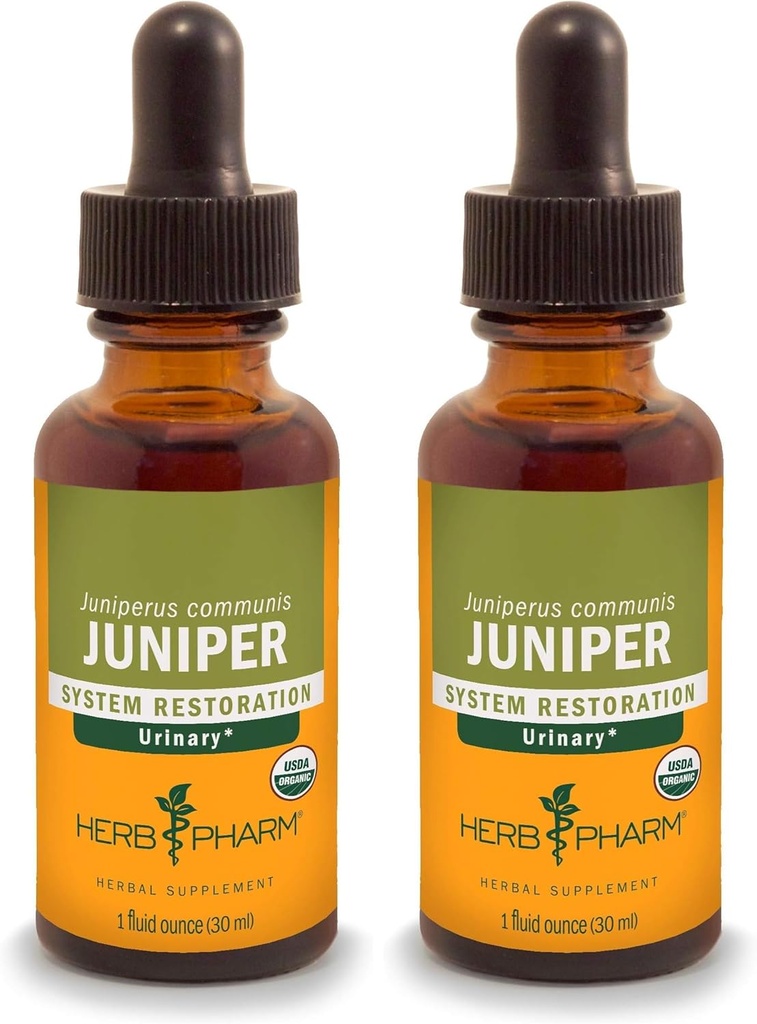 Βότανο Pharm Certified Organic Liquid Extract for Urinary System Support Juniper 1 FL Oz (πακέτο του 2)