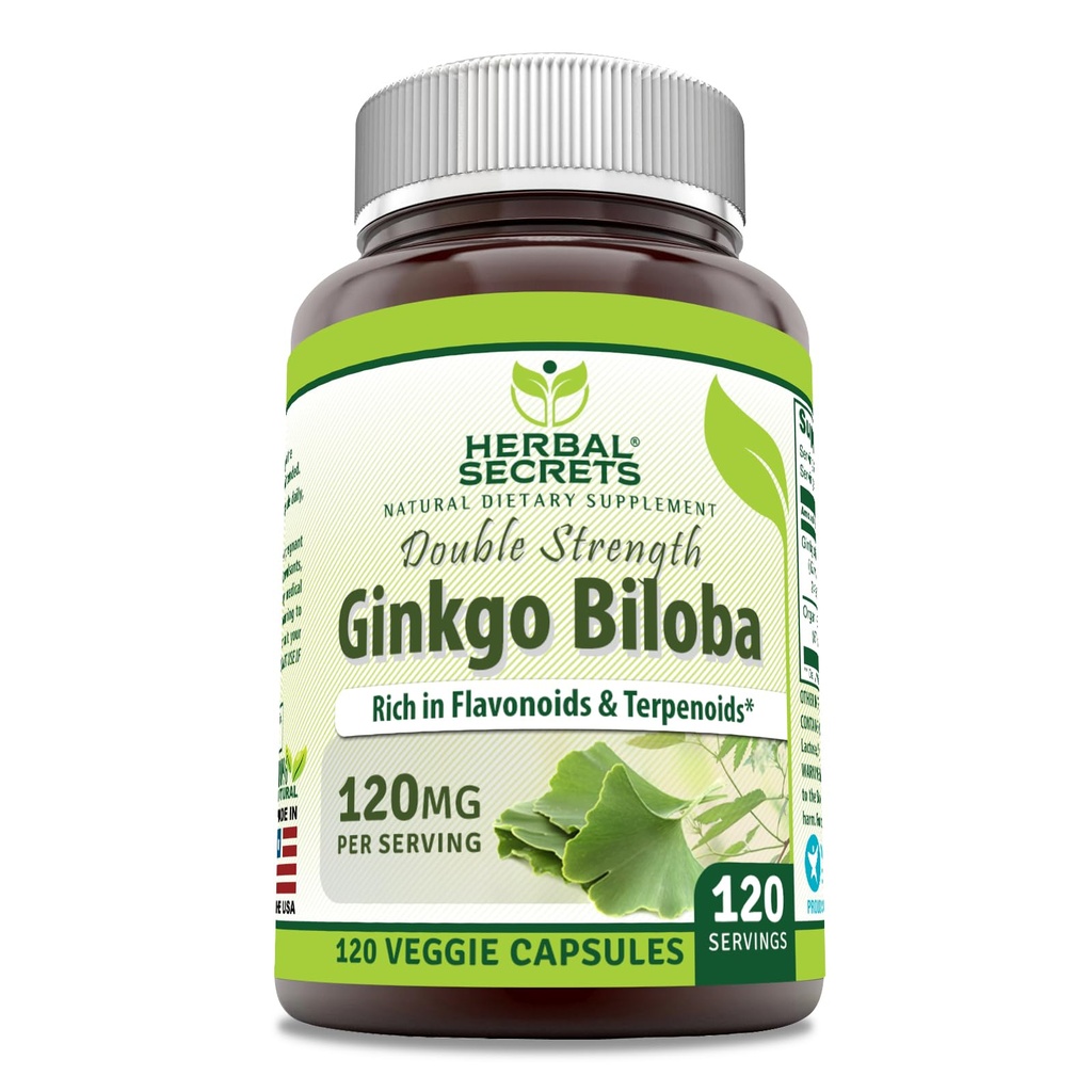 Φυτικά μυστικά Ginkgo Biloba Double Strength Supplement 