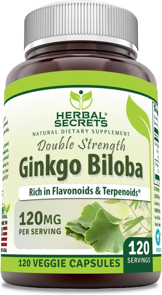 Φυτικά μυστικά Ginkgo Biloba Double Strength Supplement 