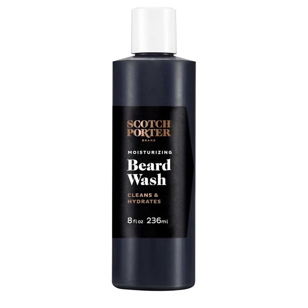 Scotch Porter Moisturizing Beard Wash – Cleanse, Refresh, Hydrate & Soften Coarse, Dry Facial Hair ενώ προστατεύει το δέρμα για ένα Fuller / Healthier-Looking Beard – Original Slead, 8 oz. Φιάλη
