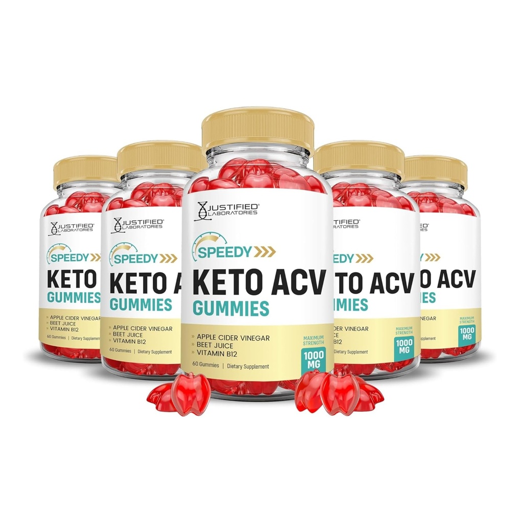 Αιτιολογημένα Εργαστήρια (5 Pack Speedy Keto ACV Gummies Advanced Formula 1000MG Speedy Keto Gummies Apple Cider Vinegar Formulated with Pomegranate Beet Buice Powder B12 Vegan Non GMO 300 Gummys