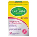 Culturelle Probiotics for Women with Prebiotics - 4-in-1 for Vaginal, Digestive, Urinary & Immune Health - pH Balance, Bloating & Gas Relief - Daily Vegetarian Caps, Non-GMO - 30 Count