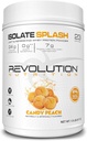 Revolution Nutrition, Isolate Splash, Clear Whey Protein Powder, Juice-Type Protein, Candy Flavour, Collagen, 24g Protein Per Scoop, Zero Sugar, 817g, 23 Servings (Candy Peach, 1.8 Λίβρα)