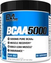 Evlution EVL BCAAs Amino Acids Powder - BCAA Powder Post Workout Recovery Drink and Stim Free Pre Processing Energy - 5g Διακλαδισμένη Αλυσίδα Amino Acids συμπλήρωμα για άνδρες - μπλε Raz