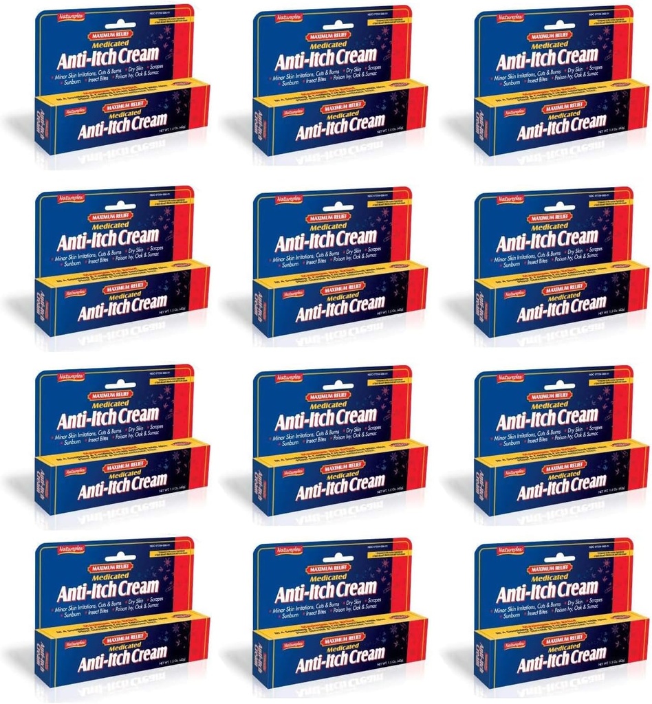 Maximum Relief Medicated Anti-Itch Cream 12 Συσκευασία