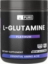 Αμιγώς πρωτότυπα συστατικά L-Glutamine σκόνη, (12 oz), φυσικό αμινο οξύ, χωρίς γεύση, πάντα καθαρό