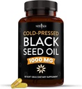 NEW AGE Black Seed Oil Softgel Κάψουλες - Premium κρύο-Pressed Nigella Sativa Παραγωγή καθαρού μαύρου Cumin Seed Oil - Μη ΓΤΟ & χορτοφάγους (60 Softgels)