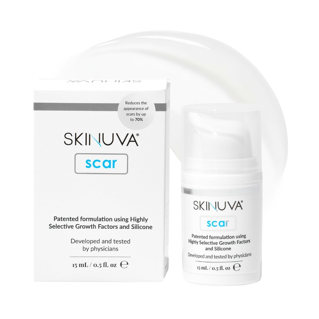 Skinuva® Next Generation Scar Cream - Σύνθετη κρέμα ουλή που διαμορφώνεται με αυξητικούς παράγοντες (0,5 oz)