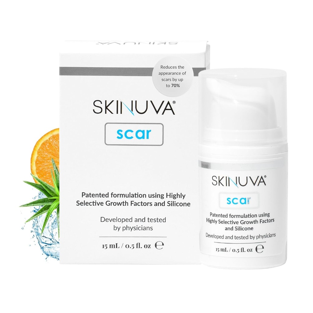 Skinuva® Next Generation Scar Cream - Σύνθετη κρέμα ουλή που διαμορφώνεται με αυξητικούς παράγοντες (0,5 oz)