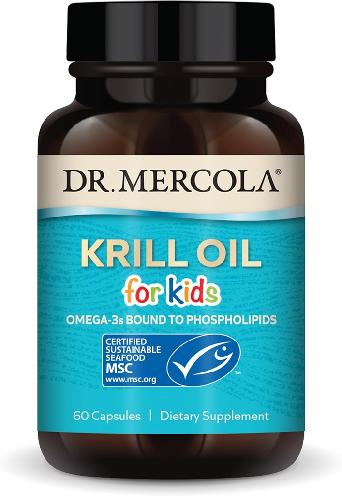 Δρ. Mercola Kids Krill Oil Κάψουλες, 60 κόμης