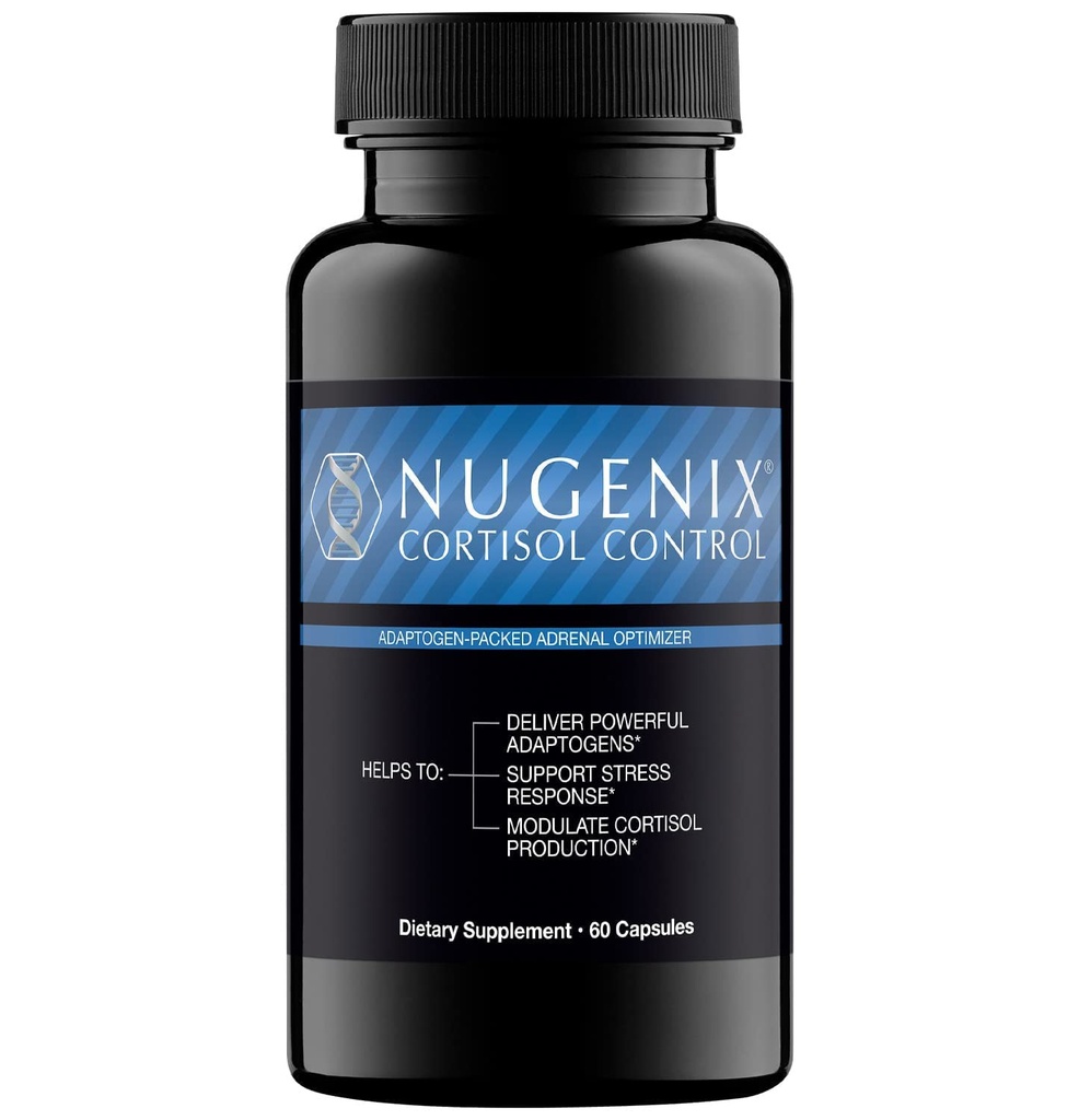 Nugenix Cortisol Control - Cortisol Reducer and Adrenal Support Manager Supplement for Men, 60 Capsules