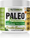 Paleo Perfection Vanilla Banana Grass Fed Beef Collagegen Protein Powder with Stevia - Παλαιό, Κέτο, SCD, AIP Protein Powder with Apple Fiber, Carrot & Broccoli - 1lb Protein Powder & Superfood Blend