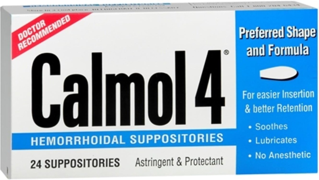 Calmol 4 Αιμορροϊδικές Υποθεσίες 24 Το καθένα (πακέτο των 3)