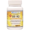 Wonder Laboratories Βιταμίνη D 5.000 IU, Βιταμίνη D3 + K2 Υποστηρίξτε ένα υγιές ανοσοποιητικό σύστημα, Απαραίτητο για τα ισχυρά οστά, την υγεία της καρδιάς, και τη διανομή ασβεστίου, 120 δισκία