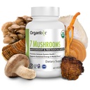 Organixx USDA Organic Mushroom Supplement, 7 Fermented Mushrooms – Lions Mane, Shiitake, Cordyceps, Turkey Tail, Reishi – για την υποστήριξη του ανοσοποιητικού και της πέψης, 60 κάψουλες χορτοφάγων