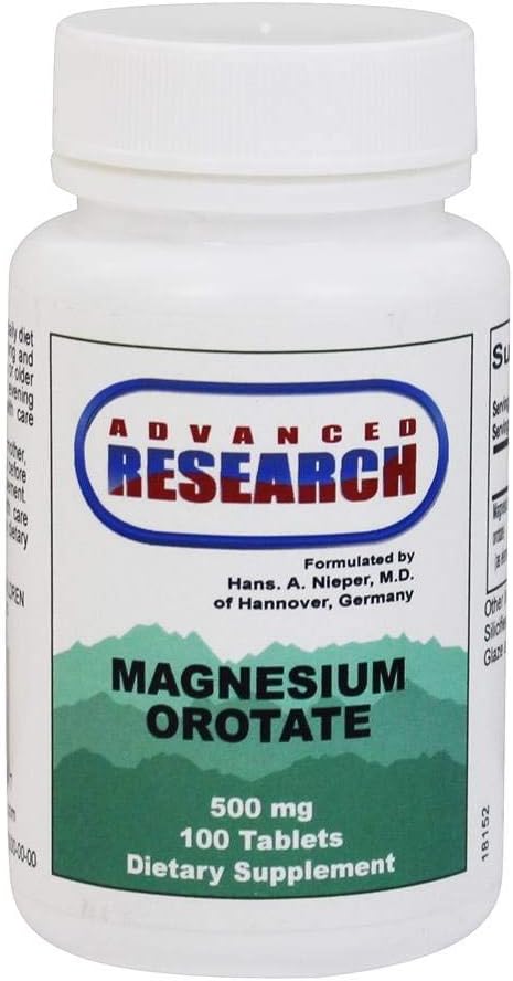 Dr. Hans Nieper Magnesium Orotate Tablets, 500 Mg, 100 Count