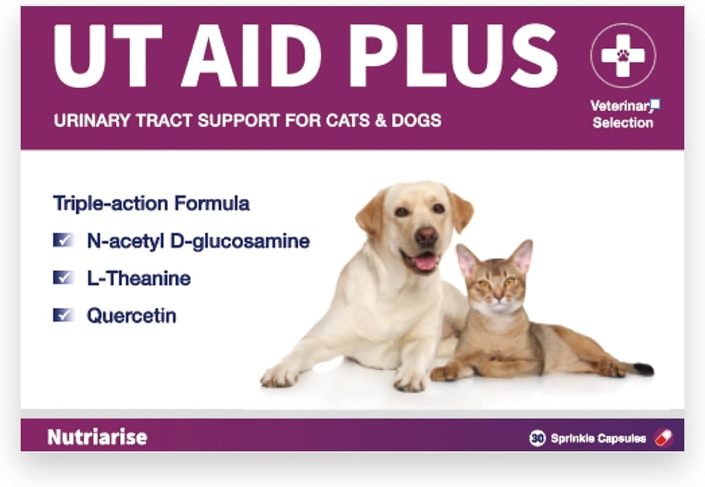 Natural UTI Treatment for Cats & Dogs – Antibiotic-Free Urinary Tract Infection Support Supplement – Bladder & Kidney Health – Incontinence Prevention – 30 Capsules