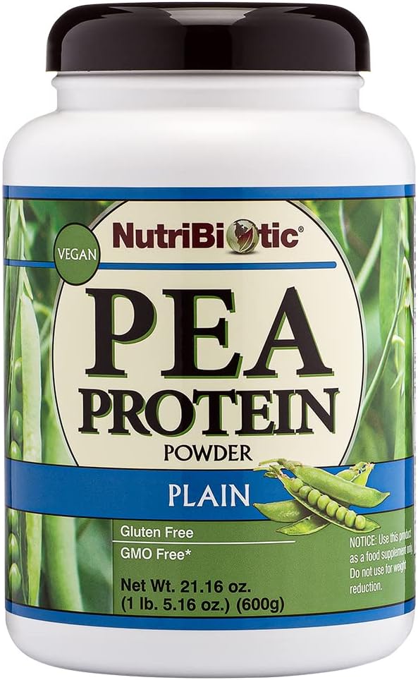 NutriBiotic Pea Protein Plain, 21 Oz 