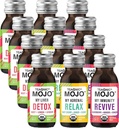 TEALONIC Wellness Shots - Variety Pack: Χαλαρώστε, Revive, Detox Shots, USDA-Certified Organic Wellness Shots, 12 Pack, 2 Fl. Oz Κάθε μία