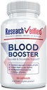 Research Verified Blood Booster - Blood Support - Hawthorn, Magnesium, Celery Seed Powder, BioPerine - 60 Capsules - 1 Month Supply
