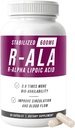 NERVE RENEW R- ALA Σταθεροποιημένο R Alpha Lipoic Acid 600mg Nerve Support Supplement 60 Κάψουλες