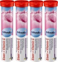 Mivolis Iron + Vitamin C αναβράζοντα δισκία - Διαιτητικά συμπληρώματα 4 συσκευασίες x 20 τεμάχια 