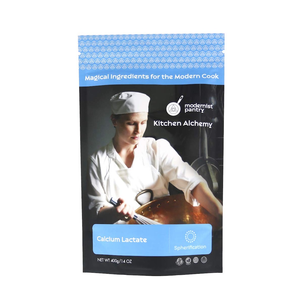 Γαλακτικό Ασβέστιο καθαρό ⊘ Μη ΓΤΟ Vegan OU Kosher Πιστοποιημένο - 400g/14oz