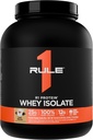 Rule 1 R1 Protein Whey Isolate - with 25g Protein & 6g BCAA Exclusively from Isolated & Hydrolyzed Sources for Workout Recovery (5 Pounds*, Café Mocha)