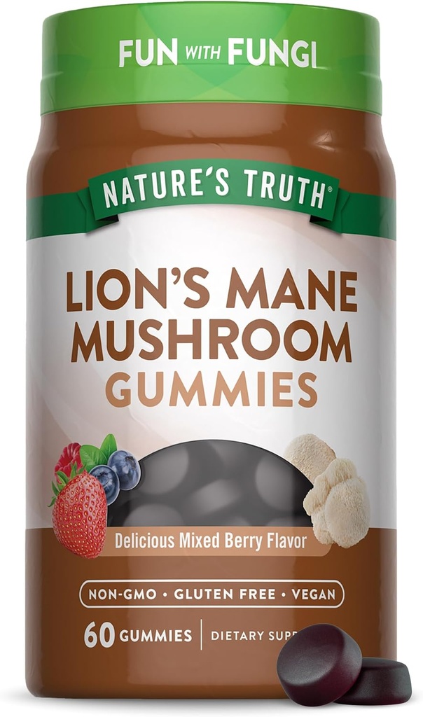 Nature's Truth Lion's Mane Gummies for Adults 