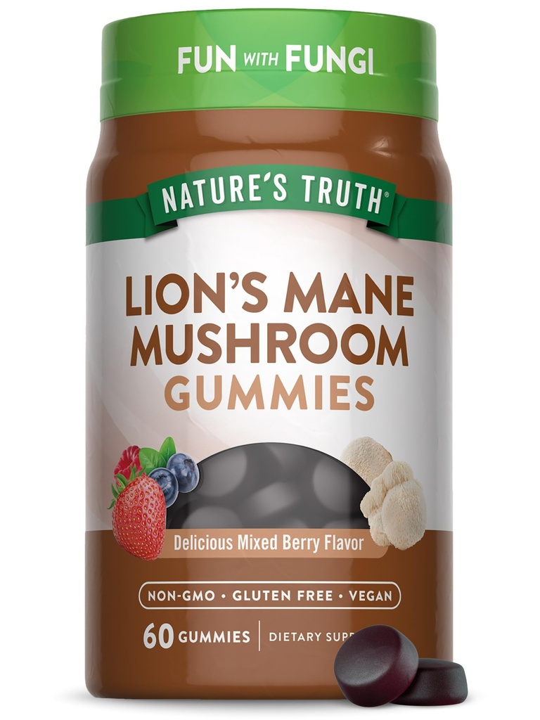 Nature's Truth Lion's Mane Gummies for Adults 