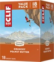 CLIF BAR - Κραντσένιο Φυστικοβούτυρο - Κατασκευασμένο με οργανική βρώμη - 11g Πρωτεΐνη - Μη ΓΤΟ - Με βάση το φυτό - Ενεργειακά Μπαρ - 2.4 oz. (18 Pack)