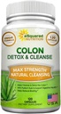 aSquared Nutrition Pure Colon Cleanse for Weight Loss - 120 Κάψουλες, Max Strength, Natural Colon Detox Cleanser, Colon Cleansing Diet Supplement Blend for Digestive Health, Diet Pills for Men & Women