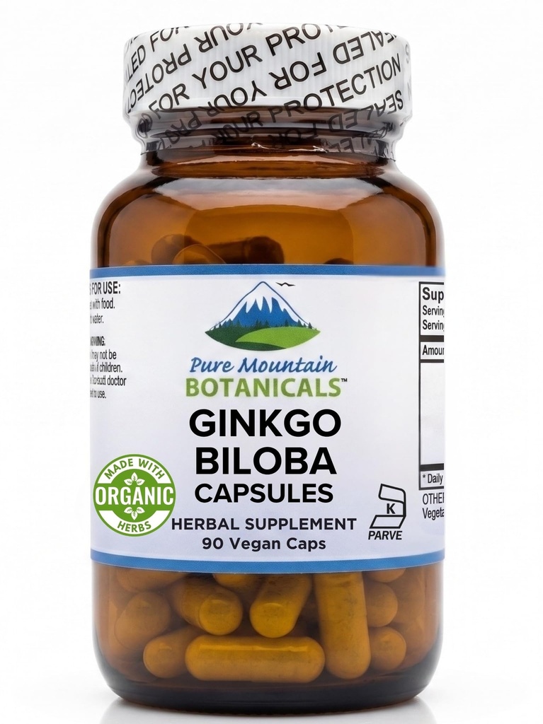Κάψουλες Ginkgo Biloba – Kosher Vegan Caps με 400mg Ginkgo Biloba Leaf και συμπλήρωμα εκχύλισμα Ginko