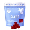 SAM+LEO Sleep Gummies for Kids & Teens with Melatonin, Passion Flower & Vitamin B6 - Gentle Sleep Aid Gummies for Restful Sleep | Natural, Drug Free, Vegan & Gluten Free, Passion Fruit Flavor (60 ct)