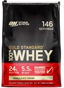 Βέλτιστη διατροφή Gold Πρότυπο 100% Whey Protein Powder, παγωτό βανίλια, 10 Λίρες (συσκευασία Μαΐου Vary)