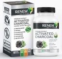 Renew Actives Ενεργό συμπλήρωμα άνθρακα 1100MG ανά 2 κάψουλες - Digestive Υποστήριξη & Λεύκανση δοντιών Φόρμουλα, Δεν Τεχνητά Συστατικά - Κατασκευάζεται στον Καναδά - 60 κάψουλες