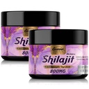 800Mg Shilajit Καθαρό Βιολογικό Ιμαλαΐων, Shilajit Resin Μέγιστη ισχύς Χρυσός Βαθμός, Shilajit Συμπλήρωμα με 8-σε-1 Φυσικό Blend & 85+ Ίχνη Ορυκτά για γυναίκες, ενέργεια & Ανοσία, 60 γραμμάρια (2 συσκευασίες)