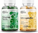 Άγρια & οργανικά stinging Gummies ρίζας νεφών & Ashwagandha Gummies