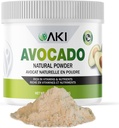 AKI Avocado Superfood Powder (6oz/170g) - Πλούσιο σε θρεπτικά συστατικά, βιταμίνες, Ωμέγα 3 & Αντιοξειδωτικά - Ιδανικό για Smoothies, Γιαούρτι ή Γλυκοπιπεριές - Vegan & Non-GMO