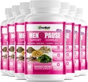GreeNatr Herbal Εμμηνόπαυση Συγκρότημα Υποστήριξης για Hot Flashs, Night Sweats & Mood Swings Relief. Προωθεί ισορροπημένα επίπεδα ορμονών - μαύρο Cohosh, Dong Quai, ρίζα γλυκόριζας & φύλλα κελπ (12 μπουκάλια)