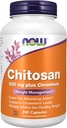 NOW Supplements, Chitosan 500 mg plus Chromium, Weight Management*, 240 Veg Capsules