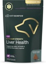 VetriScience Veterinary Strength Liver Health Chews - Canine Liver Care Supplement for Detox Support - Dog Supplement - Supports Immune System - No Fasting Required - 60 Count