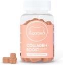SugarbearPro Collagen Booting Vegan Multivitamin Gummies, 100mg Amino Acids, Vitamin C, Vitamin D, B-12 και Biotin, προάγει τα μαλλιά, νύχια, δέρμα, οστά & κοινή υγεία 60 Count 2 Μήνας προσφοράς