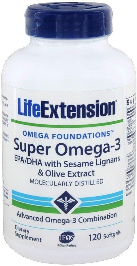 Επέκταση ζωής Omega Foundations Super Omega-3 120 Softgels